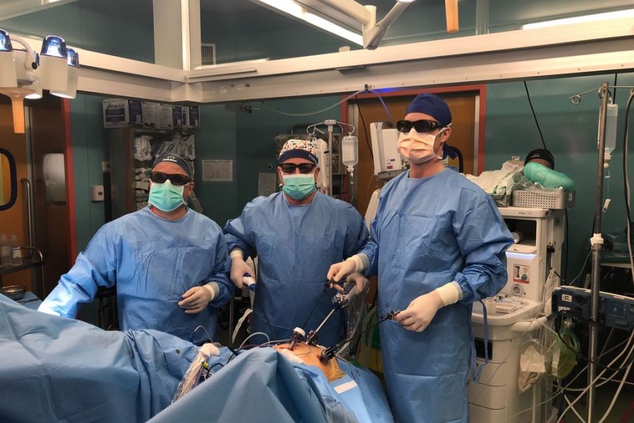 Intervento di prostatectomia radicale laparoscopica 3D